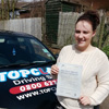 I would like to say thank you to Lynne from Topclass Driving School for all her time in helping me pass my driving test. I would highly recommend Lynne and Topclass Driving School to anyone wanting to take driving lessons.<br /><br />Thank you Lynne!<br/><br/><b>Rebekkah Mortimer</b>, Maidstone Kent