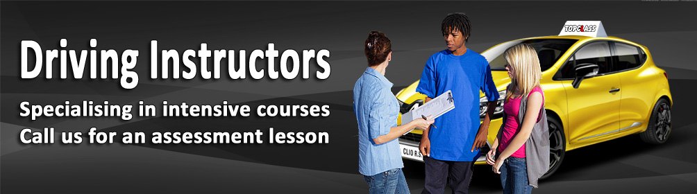 Driving instructors, specialising in intensive courses